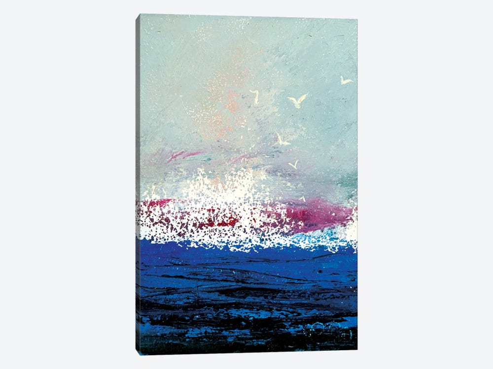 The Blue Sea by Valeria Luchistaya 1-piece Art Print
