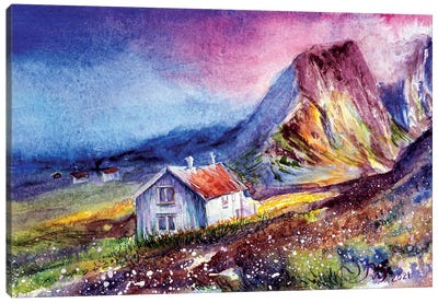 Norway Montain Canvas Art Print - Valeria Luchistaya