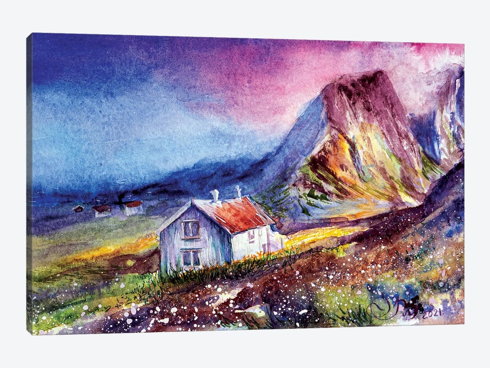 Norway Montain by Valeria Luchistaya 1-piece Canvas Art Print