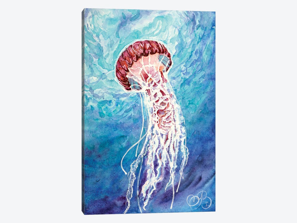 Jellyfish by Valeria Luchistaya 1-piece Canvas Wall Art