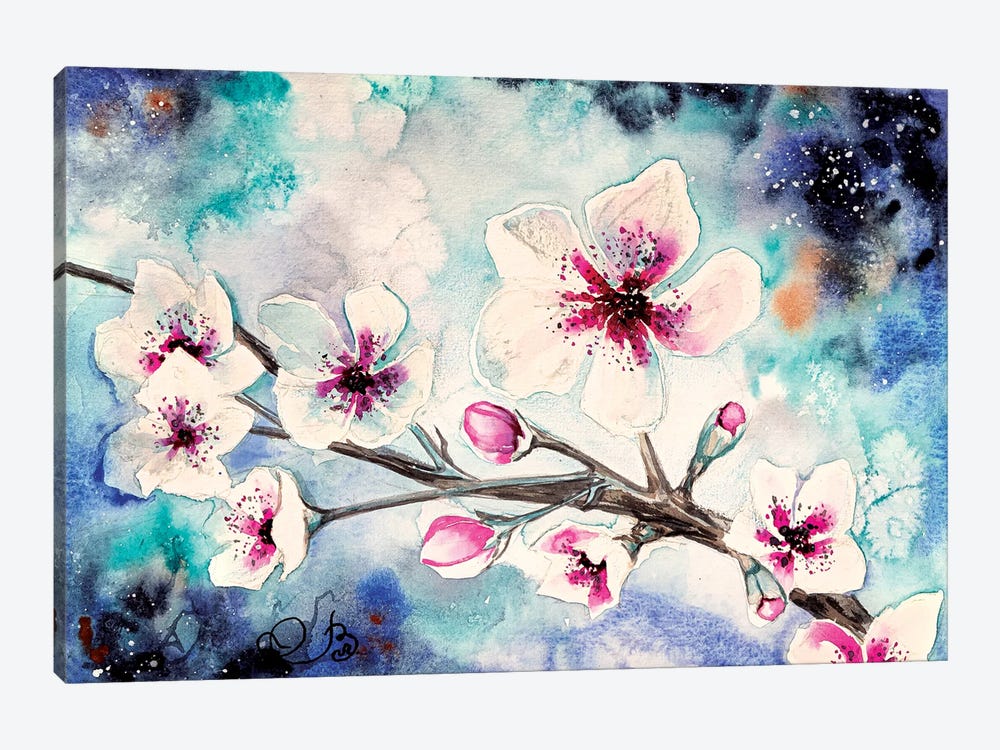 Blooming Cherry Tree by Valeria Luchistaya 1-piece Art Print