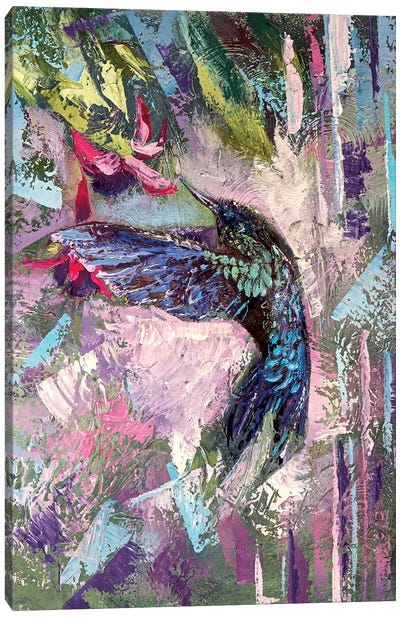 Hummingbird Canvas Art Print - Valeria Luchistaya