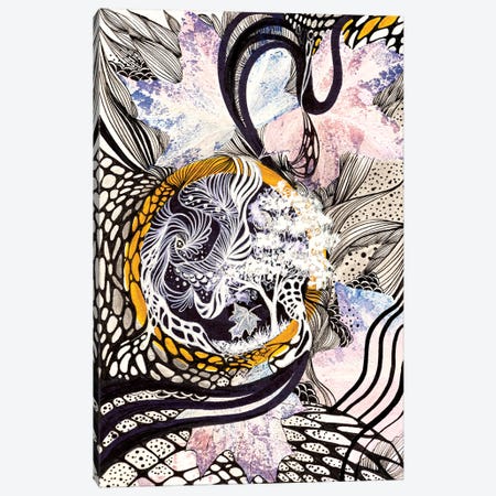 Graphic Tree Of Life Canvas Print #VLC39} by Valeria Luchistaya Art Print