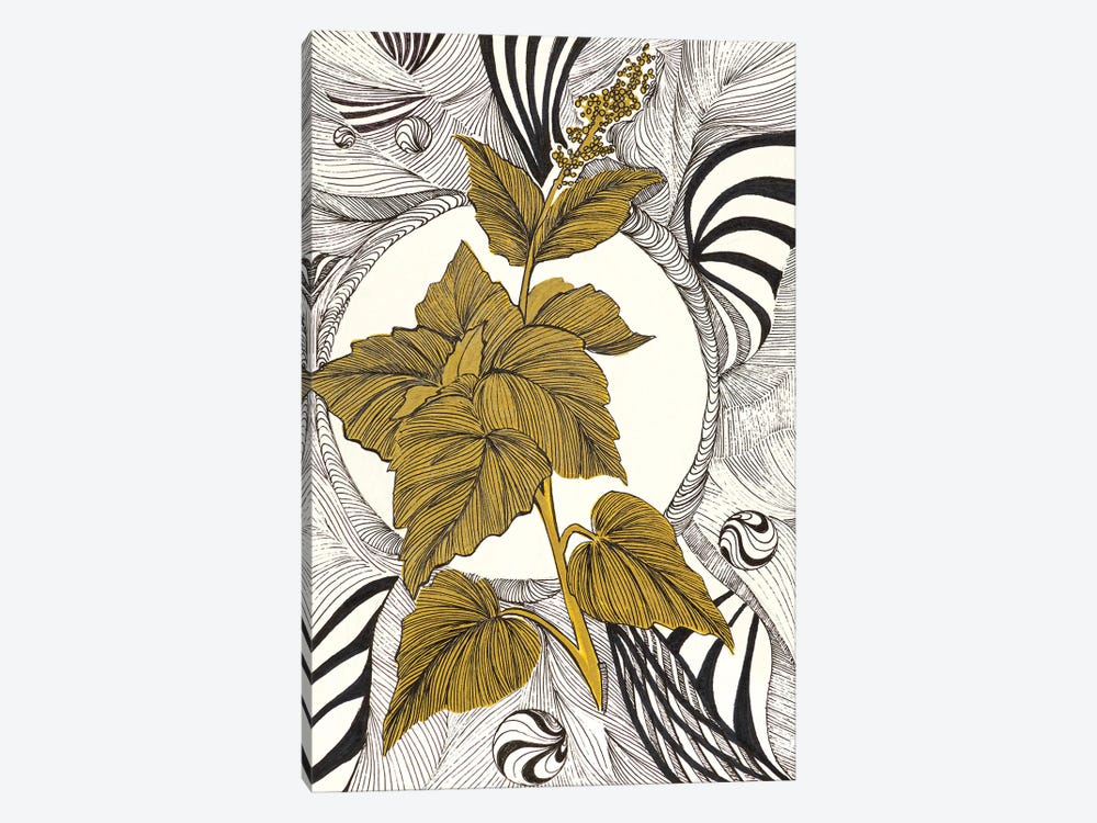 Graphic Nature Plant by Valeria Luchistaya 1-piece Canvas Art Print