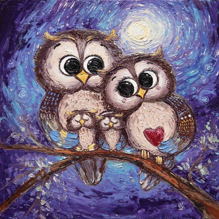Good Owls by Vlada Koval wall art