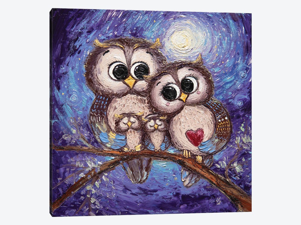 Good Owls by Vlada Koval 1-piece Canvas Art Print