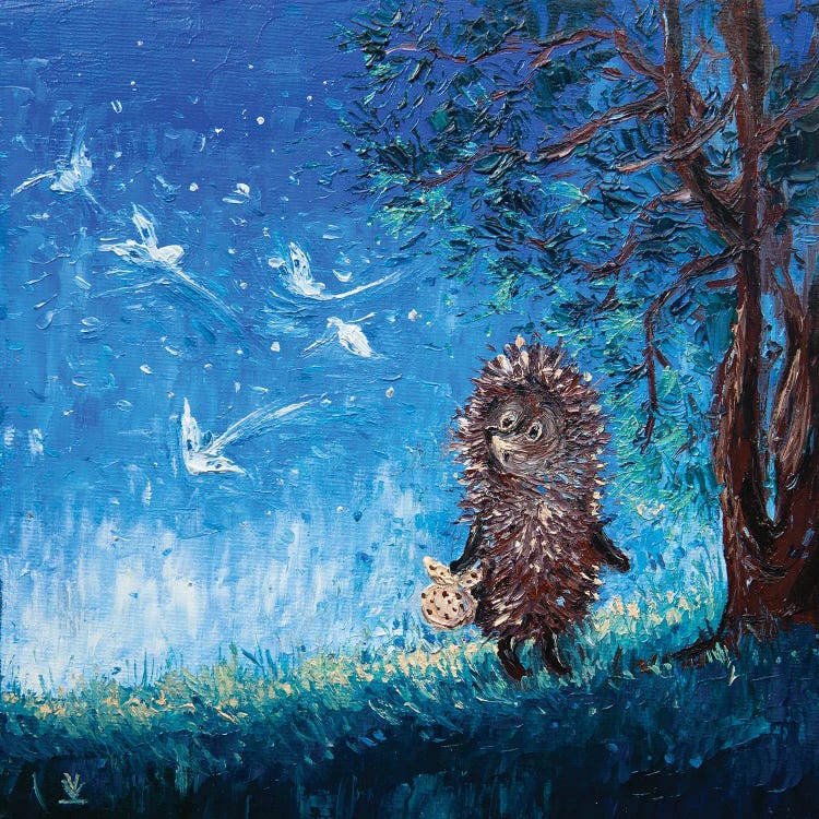 Hedgehog In The Fog by Vlada Koval wall art