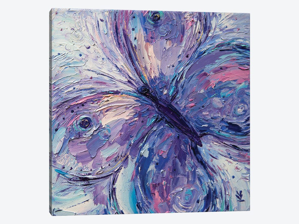 Purple Butterfly by Vlada Koval 1-piece Canvas Art