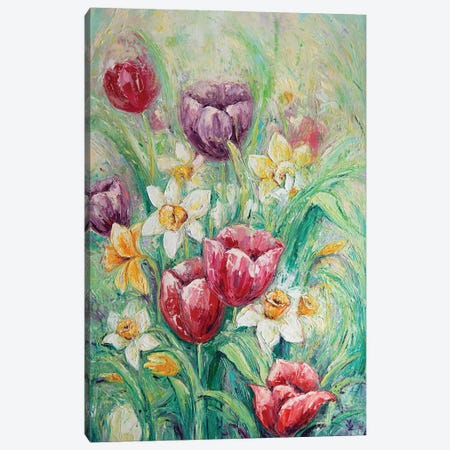 Spring Flowers Canvas Print #VLK28} by Vlada Koval Canvas Wall Art