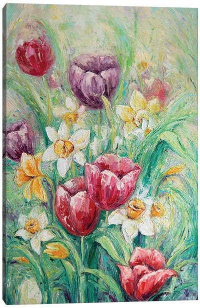 Spring Flowers Canvas Art Print - Vlada Koval