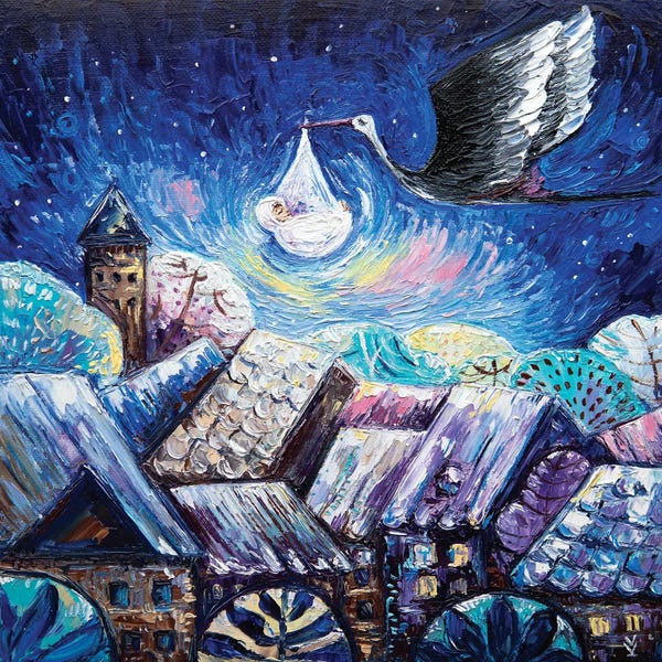 Vlada Koval: Stork by Vlada Koval