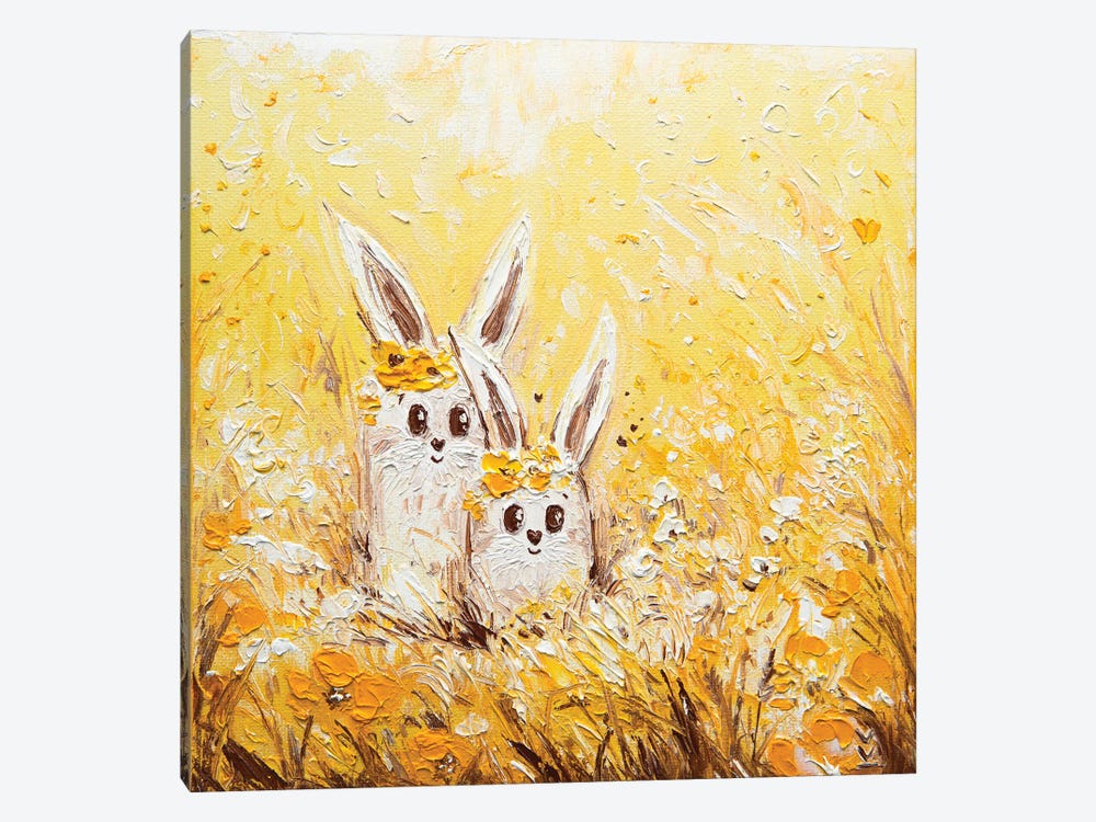 Sun Hares by Vlada Koval 1-piece Canvas Art