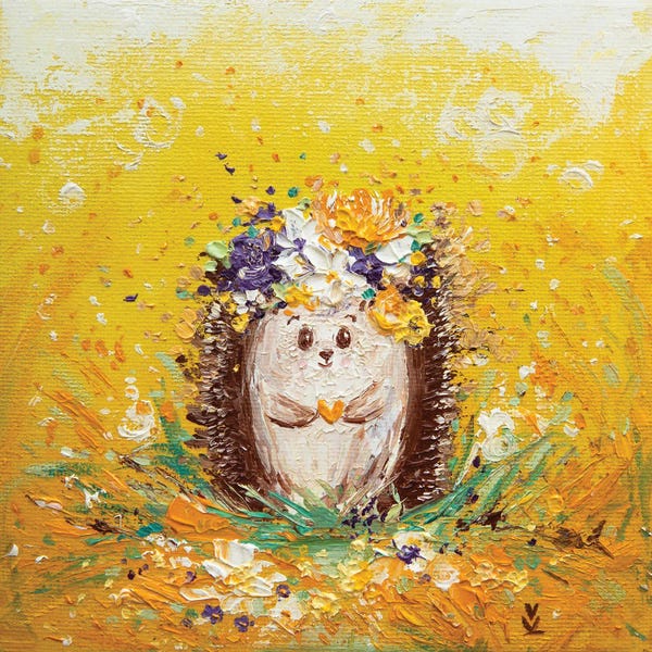 Vlada Koval: Sunny Hedgehog by Vlada Koval