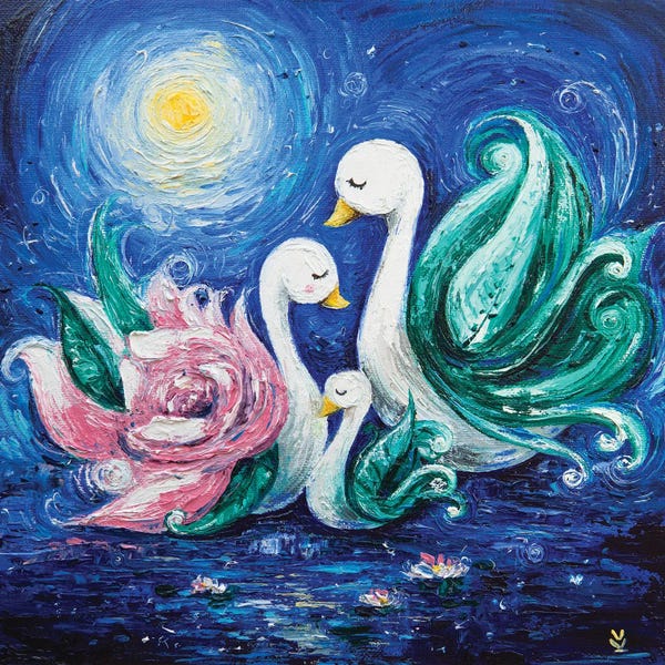 Vlada Koval: Swans by Vlada Koval