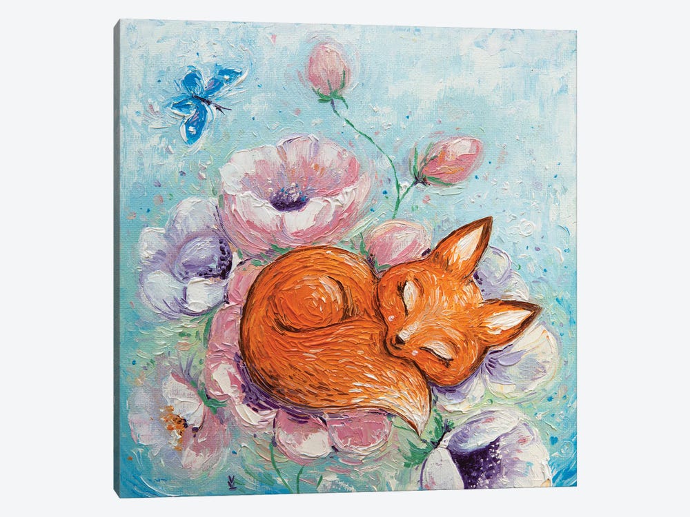 Tender Fox by Vlada Koval 1-piece Canvas Art