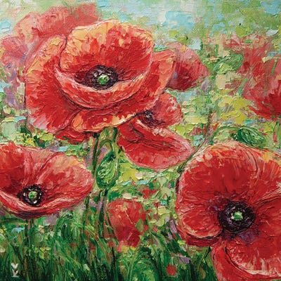 Poppy Field by Vlada Koval art print