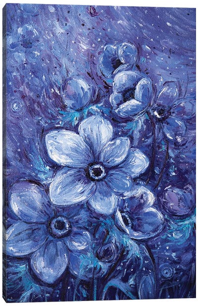 Cosmic Flowers Canvas Art Print - Vlada Koval