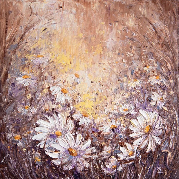 Palette Knife Prints: Daisies by Vlada Koval