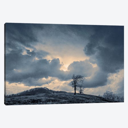 Soon The Clouds Will Scatter Canvas Print #VLR108} by ValeriX Art Print