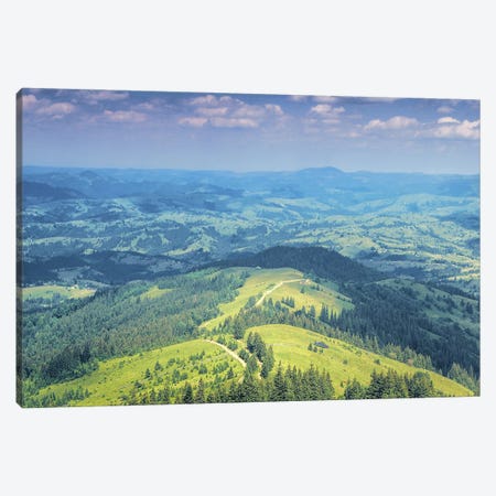 On The Green Mountain Meadows Canvas Print #VLR113} by ValeriX Canvas Art
