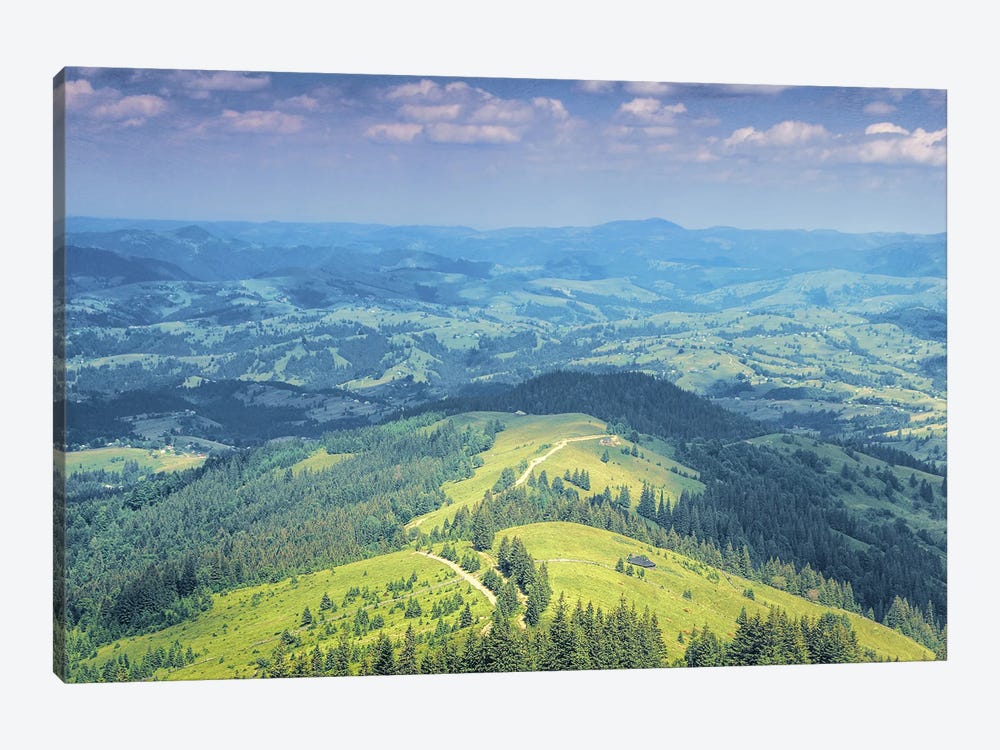 On The Green Mountain Meadows by ValeriX 1-piece Canvas Print