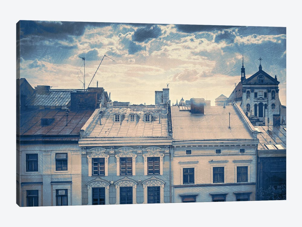Morning Over The Old City by ValeriX 1-piece Canvas Print