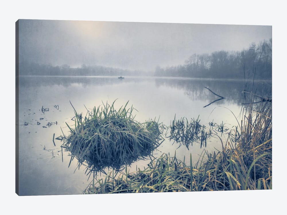 Fog On The Lake by ValeriX 1-piece Canvas Art Print