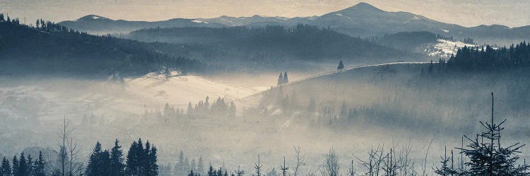 Frosty Twilight In The Mountains