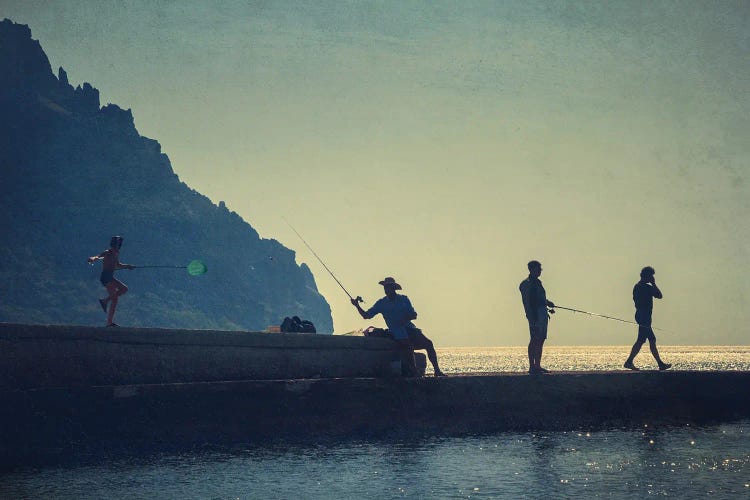 Morning Fishing On The Pier