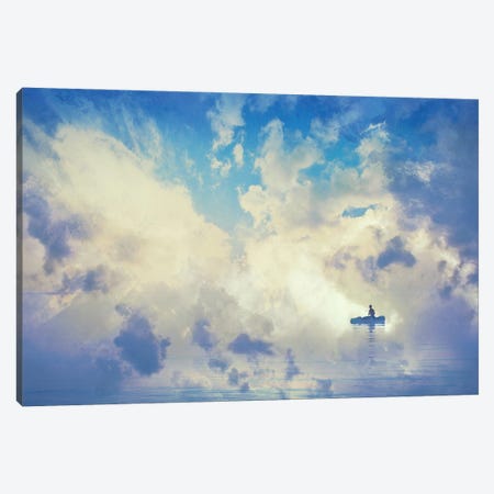 Floating In The Clouds Canvas Print #VLR92} by ValeriX Canvas Art