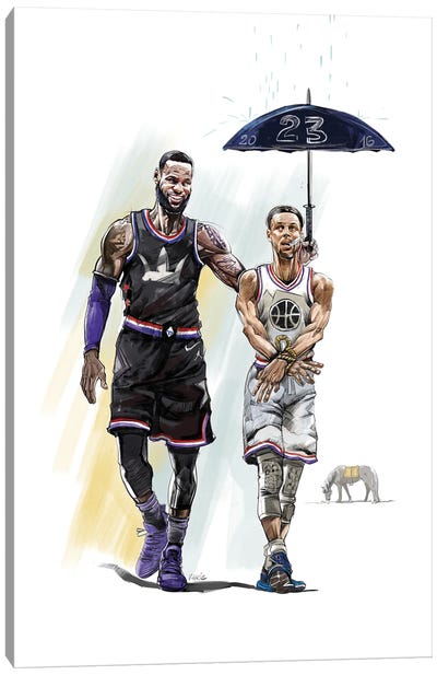 Don't Worry Buddy! Canvas Art Print - Stephen Curry