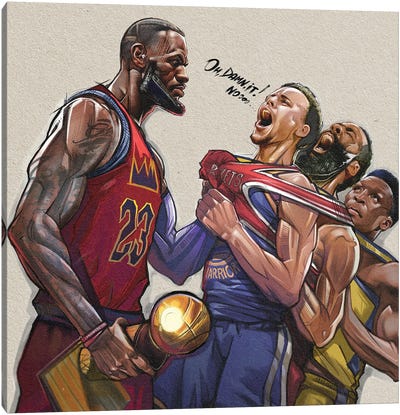Against All Odds Canvas Art Print - Basketball Art