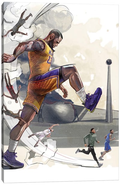 Out Of My Way, Insects! Canvas Art Print - LeBron James