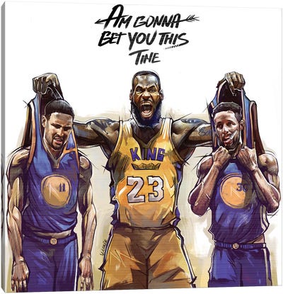 Am Gonna Get You This Time Canvas Art Print - Basketball Art
