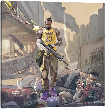 Apocalypse Canvas Art Print - Basketball Art