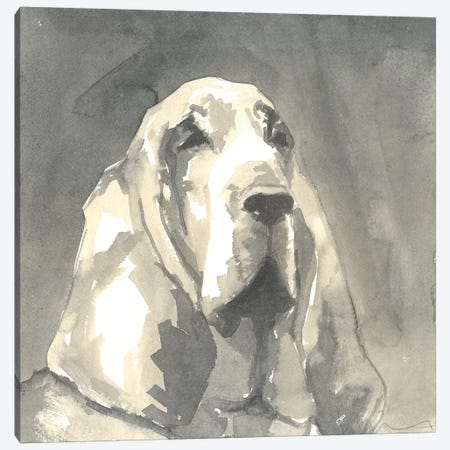 Sepia Modern Dog II Canvas Print #VMD7} by A Very Modern Dog Canvas Art