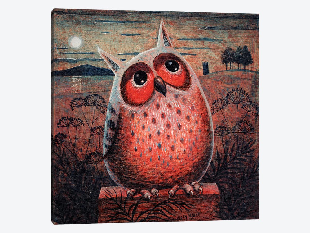 Owl by Vicky Mount 1-piece Art Print