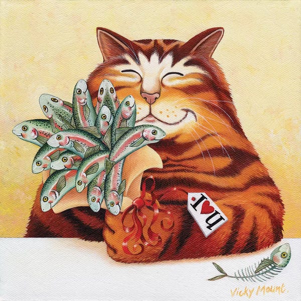 Orange Cats: Say It With Fish by Vicky Mount