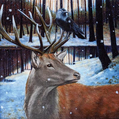 Sentinel by Vicky Mount framed canvas print