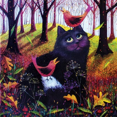 Shadow In The Woods by Vicky Mount canvas print