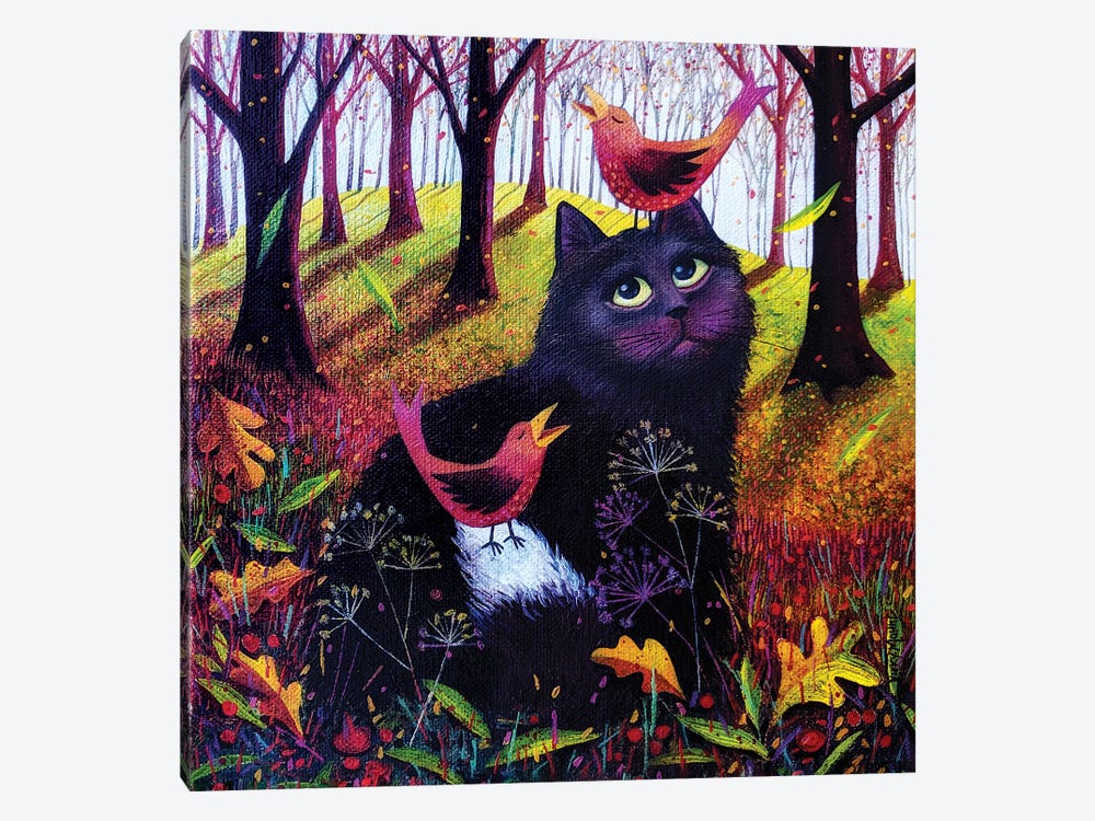 Shadow In The Woods by Vicky Mount 1-piece Art Print