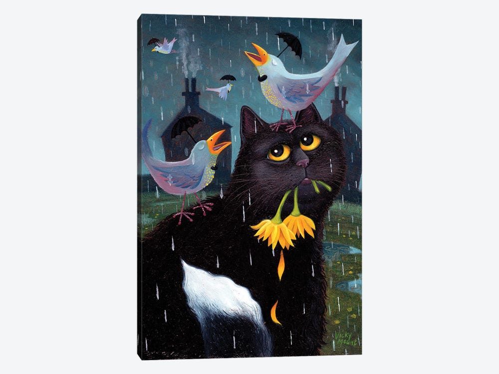 Singing In The Rain by Vicky Mount 1-piece Canvas Artwork