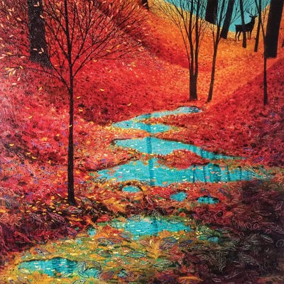 Autumn Reflection by Vicky Mount canvas print