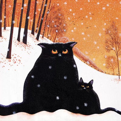 Snowflakes by Vicky Mount art print