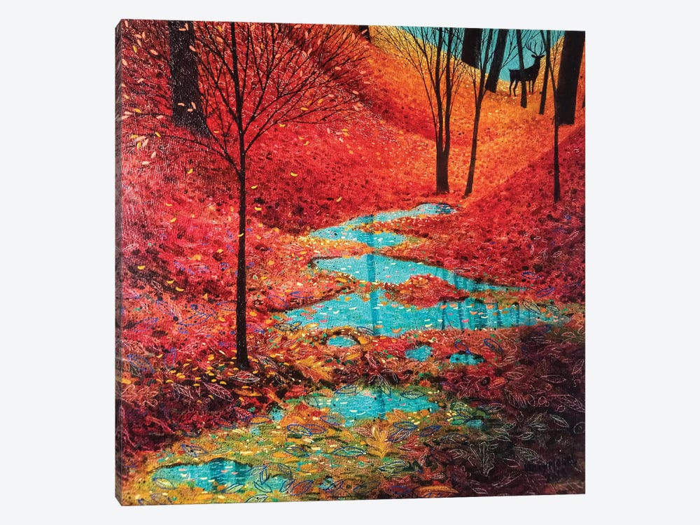Autumn Reflection by Vicky Mount 1-piece Canvas Print