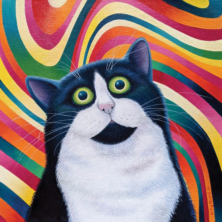 Catnip Trip by Vicky Mount wall art