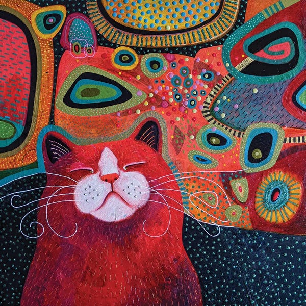 Orange Cats: Lucy In The Sky by Vicky Mount