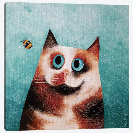 Bebe And Bee Canvas Print #VMN16} by Vicky Mount Canvas Artwork
