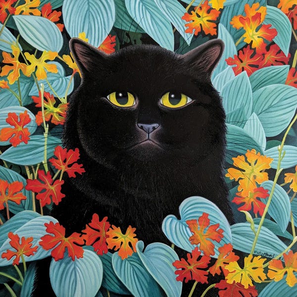 Vicky Mount: Horace In The Hostas by Vicky Mount