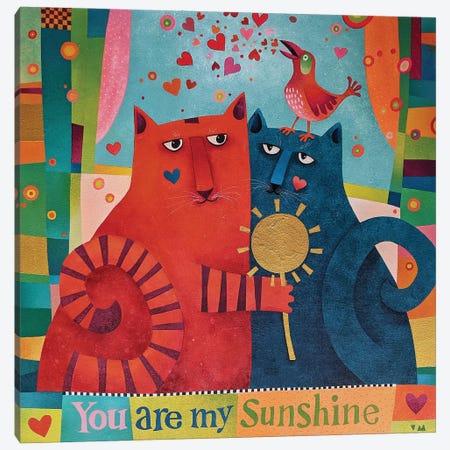 You Are My Sunshine Canvas Print #VMN171} by Vicky Mount Canvas Print